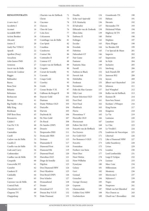 15. Ausgabe Ausgewählte Hengste Deutschlands 2019/2020 – Bild 2