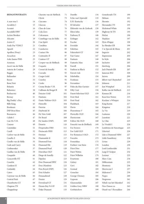 15. Ausgabe Ausgewählte Hengste Deutschlands 2019/2020 – Bild 2